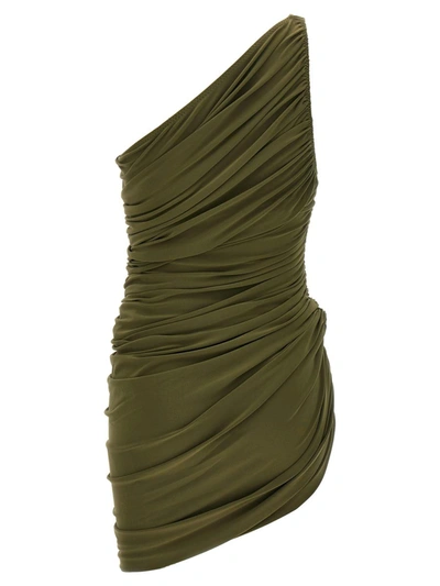Shop Norma Kamali 'diana Mini' Dress In Green