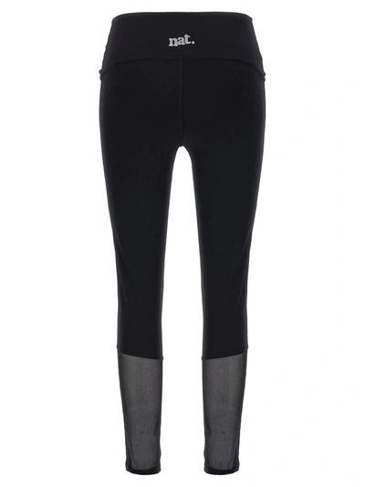 Not After Ten Tulle Insert Leggings In Black