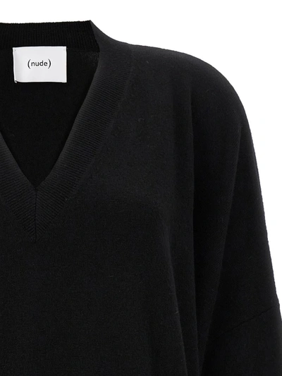 Shop Nude Oversize Sweater In Black