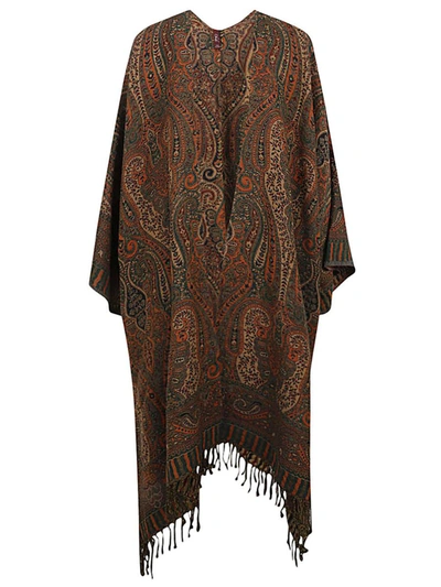 Shop Obidi Wool Kimono In Brown