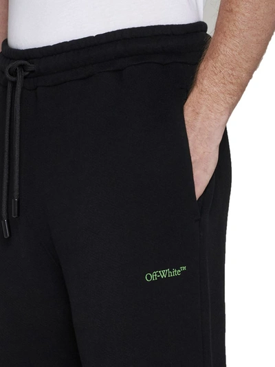 Shop Off-white Off White Trousers In Black Green