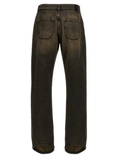Shop Off-white 'relax Round' Jeans In Gray