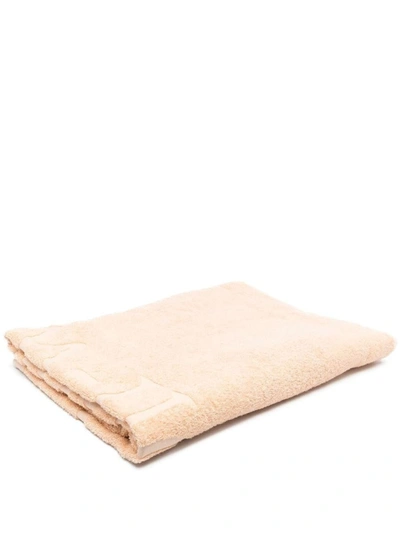 Shop Off-white Bookish Cotton Shower Towel In Powder