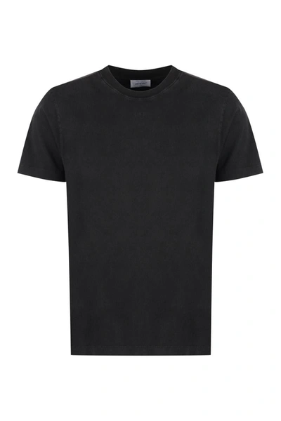 Shop Off-white Cotton Crew-neck T-shirt In Black