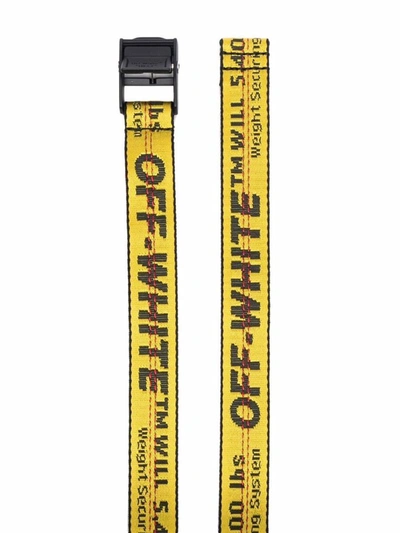 Shop Off-white Industrial Mini Belt In Yellow &amp; Orange