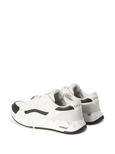 Shop Off-white Kick Off Lace-up Sneakers In White Black