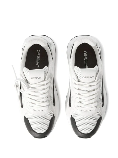 Shop Off-white Kick Off Lace-up Sneakers In White Black