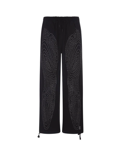 Shop Off-white Skate Body Stitch Joggers In Jersey In Black