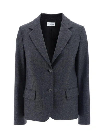 P.a.r.o.s.h P. A.r. O.s. H. Virgin Wool Blazer In Gray