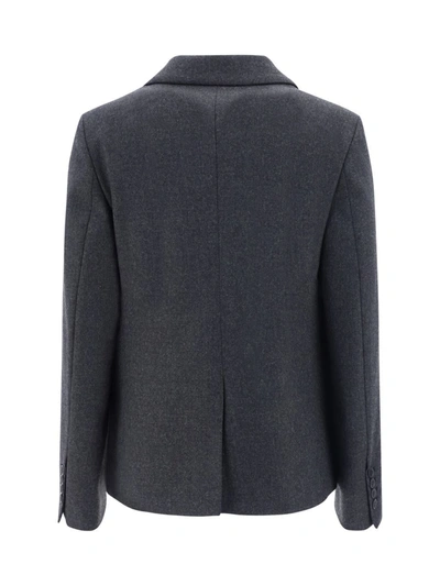 P.a.r.o.s.h P. A.r. O.s. H. Virgin Wool Blazer In Gray