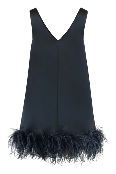 Shop P.a.r.o.s.h . Feather Dress In Black