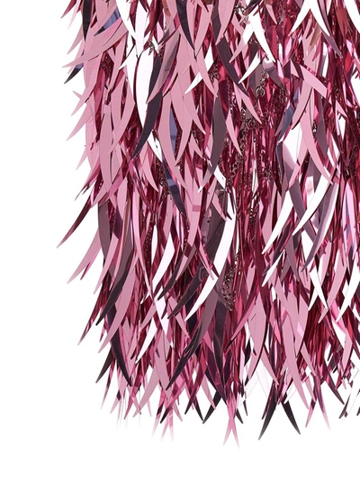 Shop Rabanne Paco  Metallic Feather Skirt In Pink