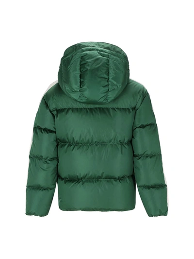 Shop Palm Angels Down Jackets In Forest Gre
