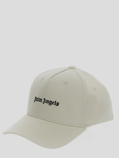 Shop Palm Angels Hats In Offwhiteblack