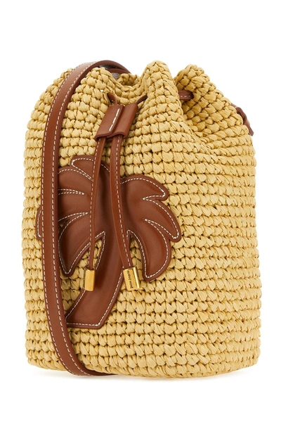 Shop Palm Angels Bucket Bags In Beigebro