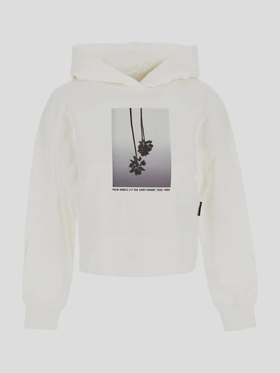 Shop Palm Angels Sweaters In Off White Light Grey