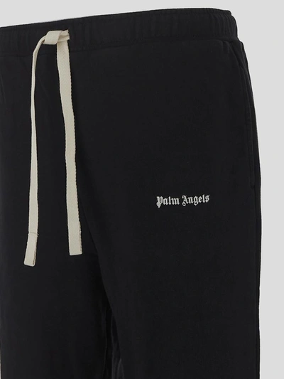Shop Palm Angels Sweatspants In Blackwhite