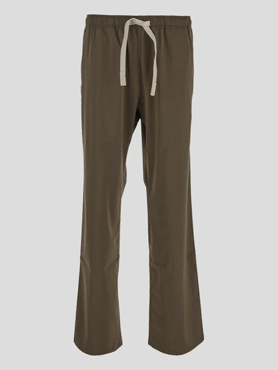 Shop Palm Angels Trousers In Military Black