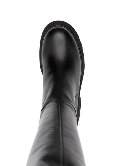 Shop Paloma Barceló Leather Heel Boots In Black