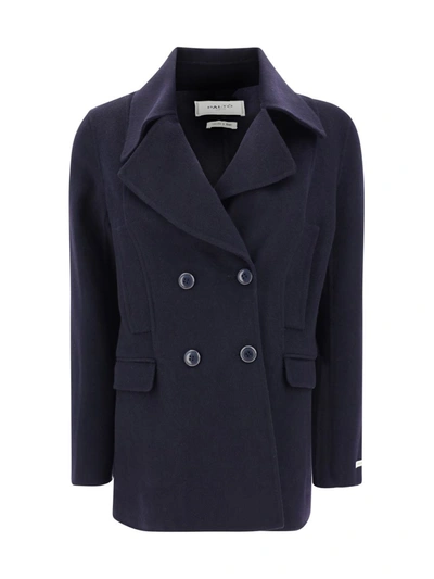 Shop Paltò Coats In Blu Navy