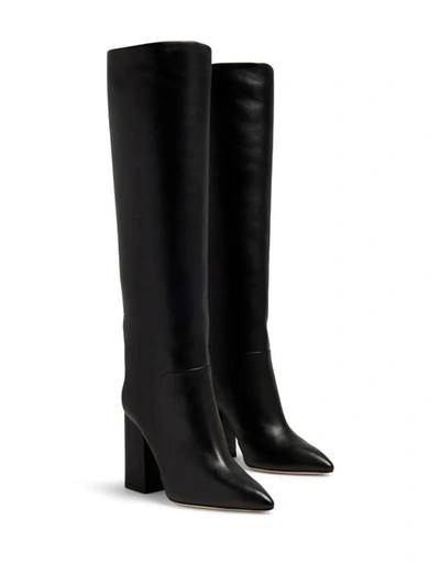Shop Paris Texas Anja 105mm Leather Boots In Black