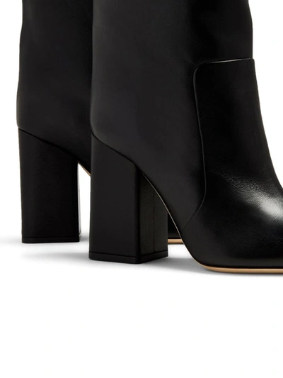Shop Paris Texas Anja 105mm Leather Boots In Black