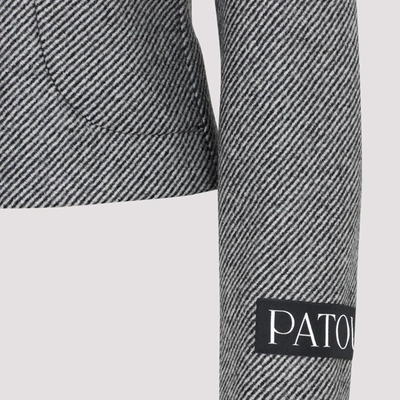 Shop Patou Single Breasted Jacket In Grey