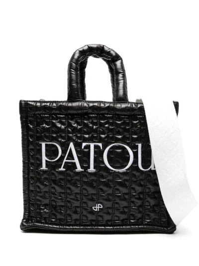 Shop Patou Small Quilted Bag In Black