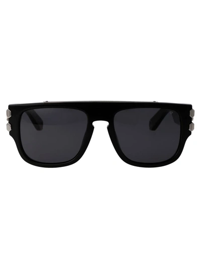 Philipp Plein Spp011x Sunglasses In 0700 Black