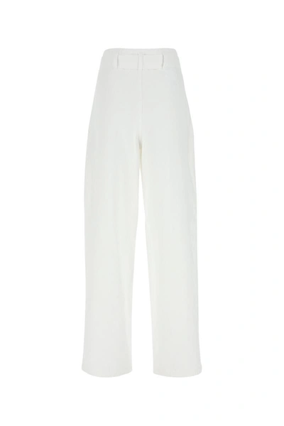 Philosophy Di Lorenzo Serafini Straight Cotton Trousers In White