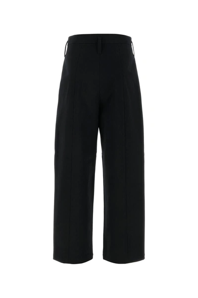 Philosophy Di Lorenzo Serafini Wide-leg Cotton Stretch Pant In Black
