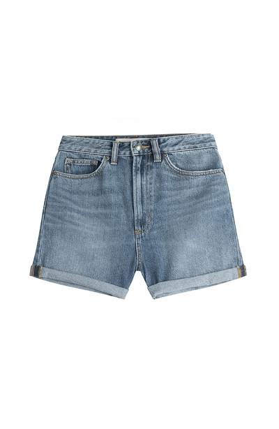 Marc By Marc Jacobs Denim Shorts With Sequins And Embroidery In Blue