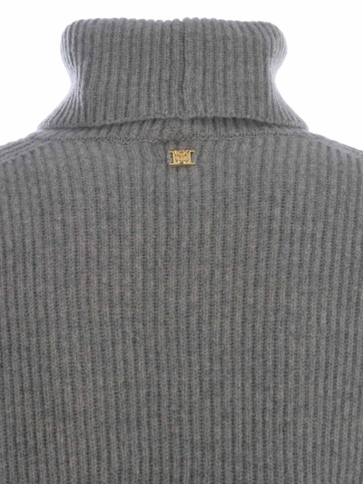 Shop Pinko Turtleneck Sweater  "vigogna" In Grey