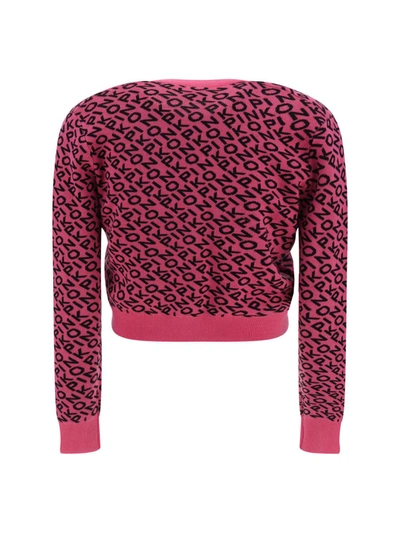 Shop Pinko Knitwear In Rosa/nero
