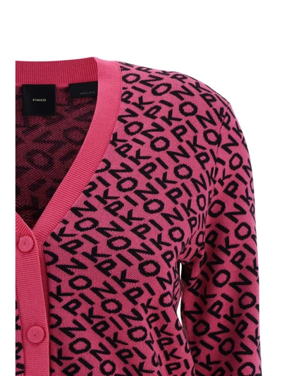 Shop Pinko Knitwear In Rosa/nero