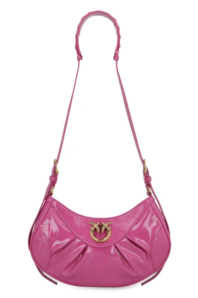 Shop Pinko Love Bon Bon Mini Crossbody Bag In Fuchsia