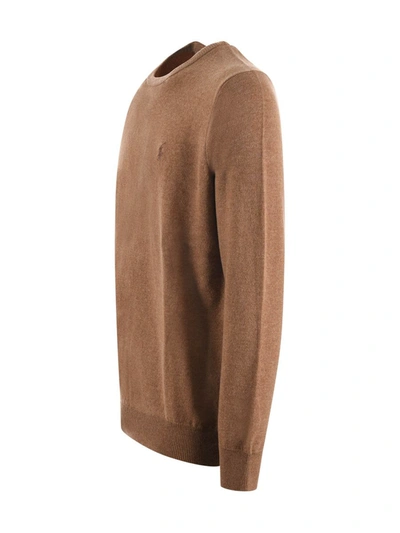 Shop Polo Ralph Lauren Sweater In Camel