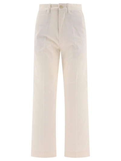 Shop Polo Ralph Lauren Chino Wide-leg Trouser In White