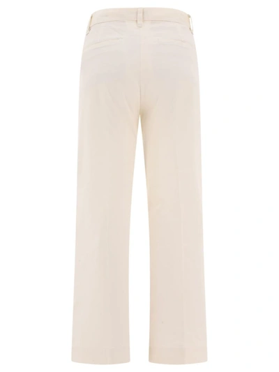Shop Polo Ralph Lauren Chino Wide-leg Trouser In White