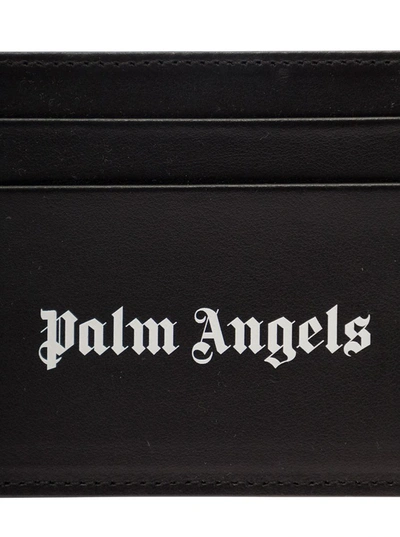 Shop Palm Angels Portacarte Logo In Black