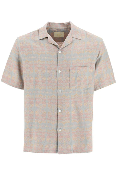 Shop Portuguese Flannel Cotton Viscose 'resort' Short Sleeve Shirt In Multicolor