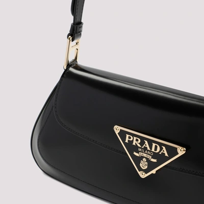 Shop Prada Patent Calf Leather Handbag In Black