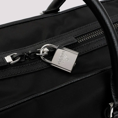 Shop Prada Polyamide Travel Bag In Black