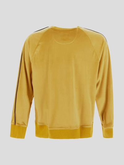 Shop Pt Torino Crew Neck Sweatshirt In Dark Yellow