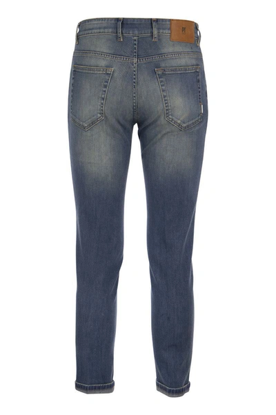 Shop Pt Torino Reggae - Slim-fit Jeans In Medium Denim