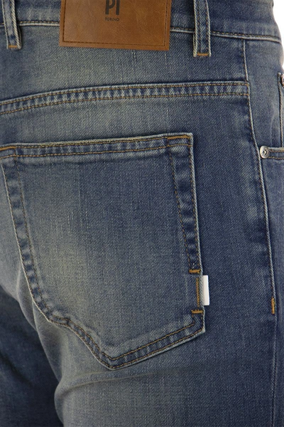Shop Pt Torino Reggae - Slim-fit Jeans In Medium Denim