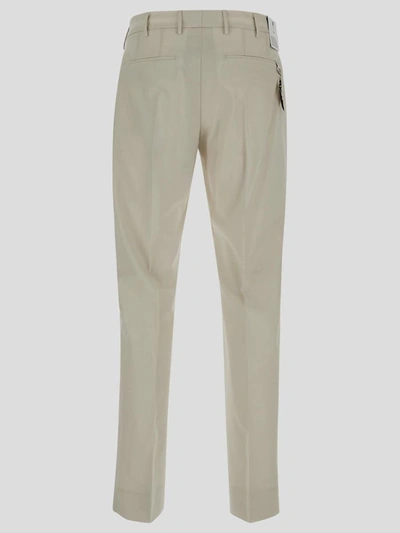 Shop Pt Torino Undici Stretch Trousers In Grey