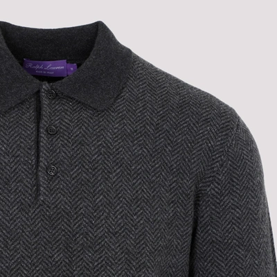Shop Ralph Lauren Purple Label Cashmere Sweater In Grey