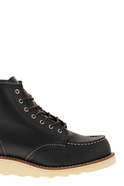 Shop Red Wing Shoes Classic Moc - Leather Ankle Boot In Black