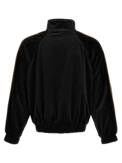 Rhude Men's Velvet Side-stripe Crest Track Jacket In Multicolor